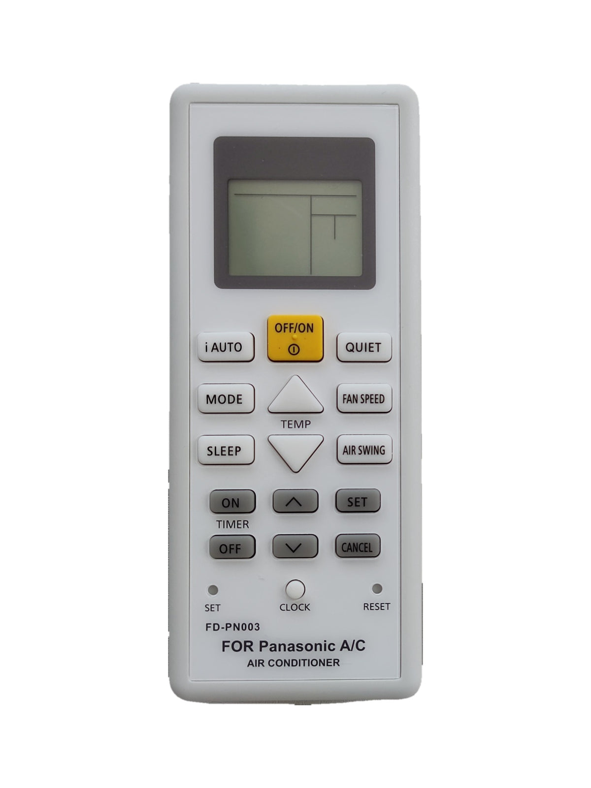 Panasonic FD-PN003 airco afstandsbediening (vervangend) - voorkant