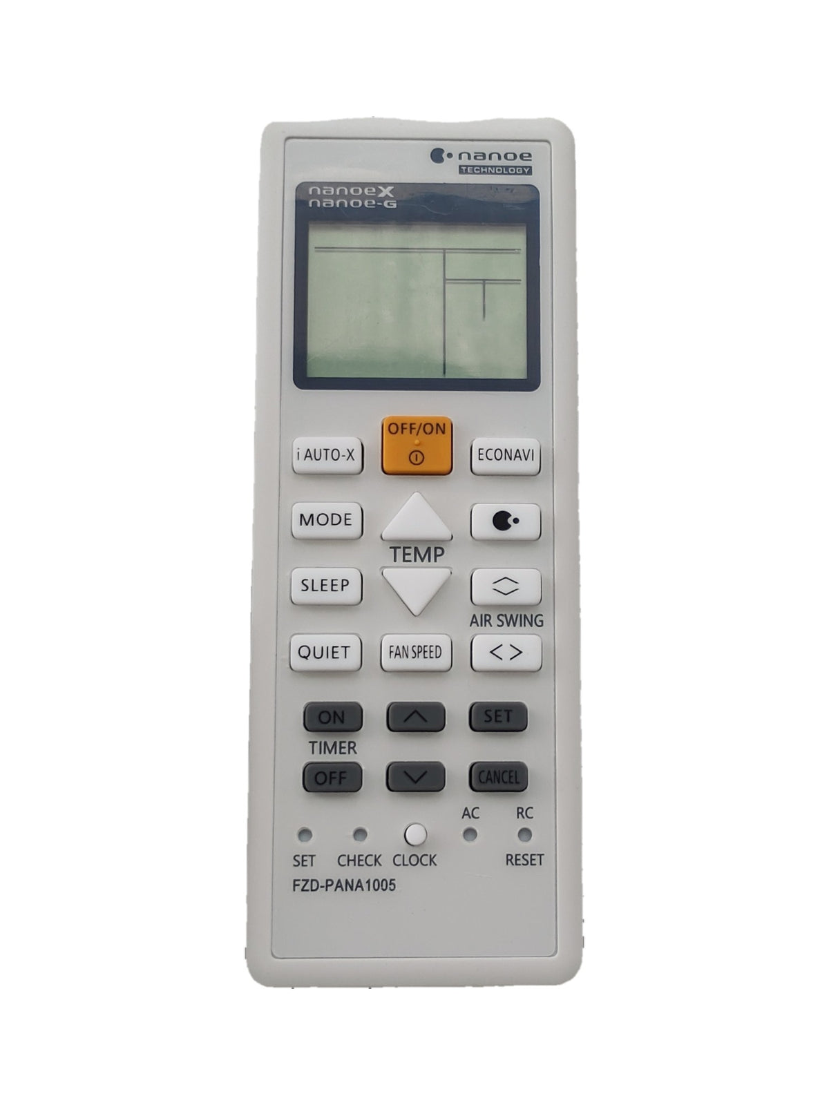 Panasonic FZD-PANA1005 airco afstandsbediening (vervangend) - voorkant