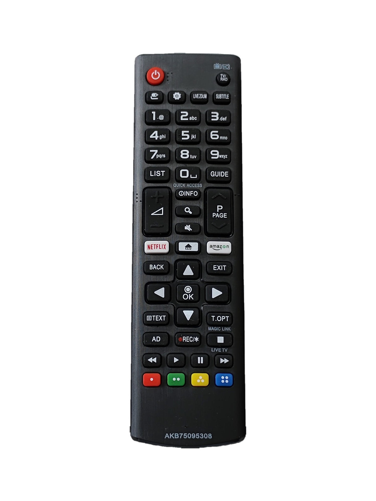 LG AKB75095308 afstandsbediening (vervangend) - voorkant