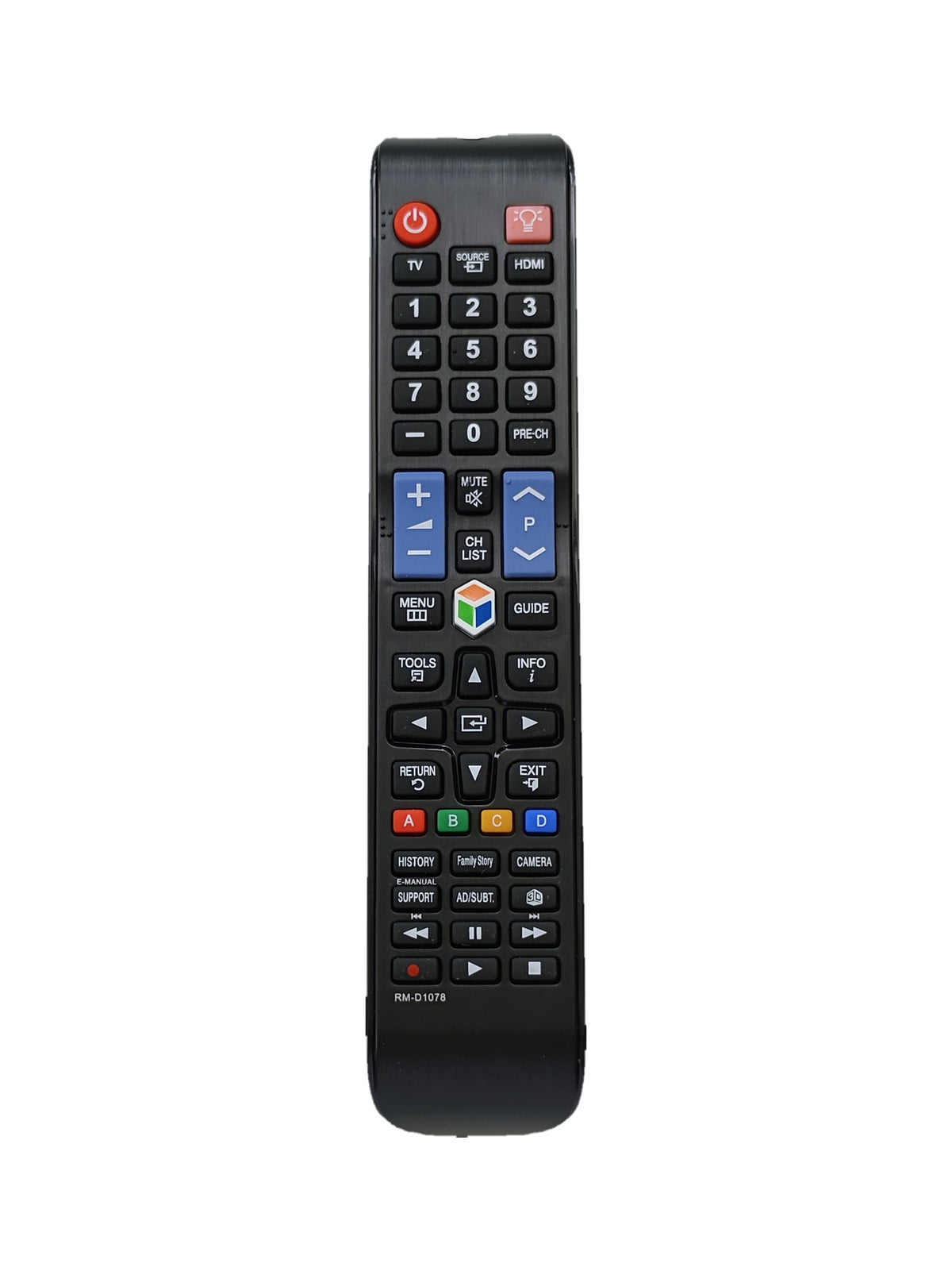 Samsung RM-D1078 afstandsbediening met toetsverlichting (vervangend) - voorkant