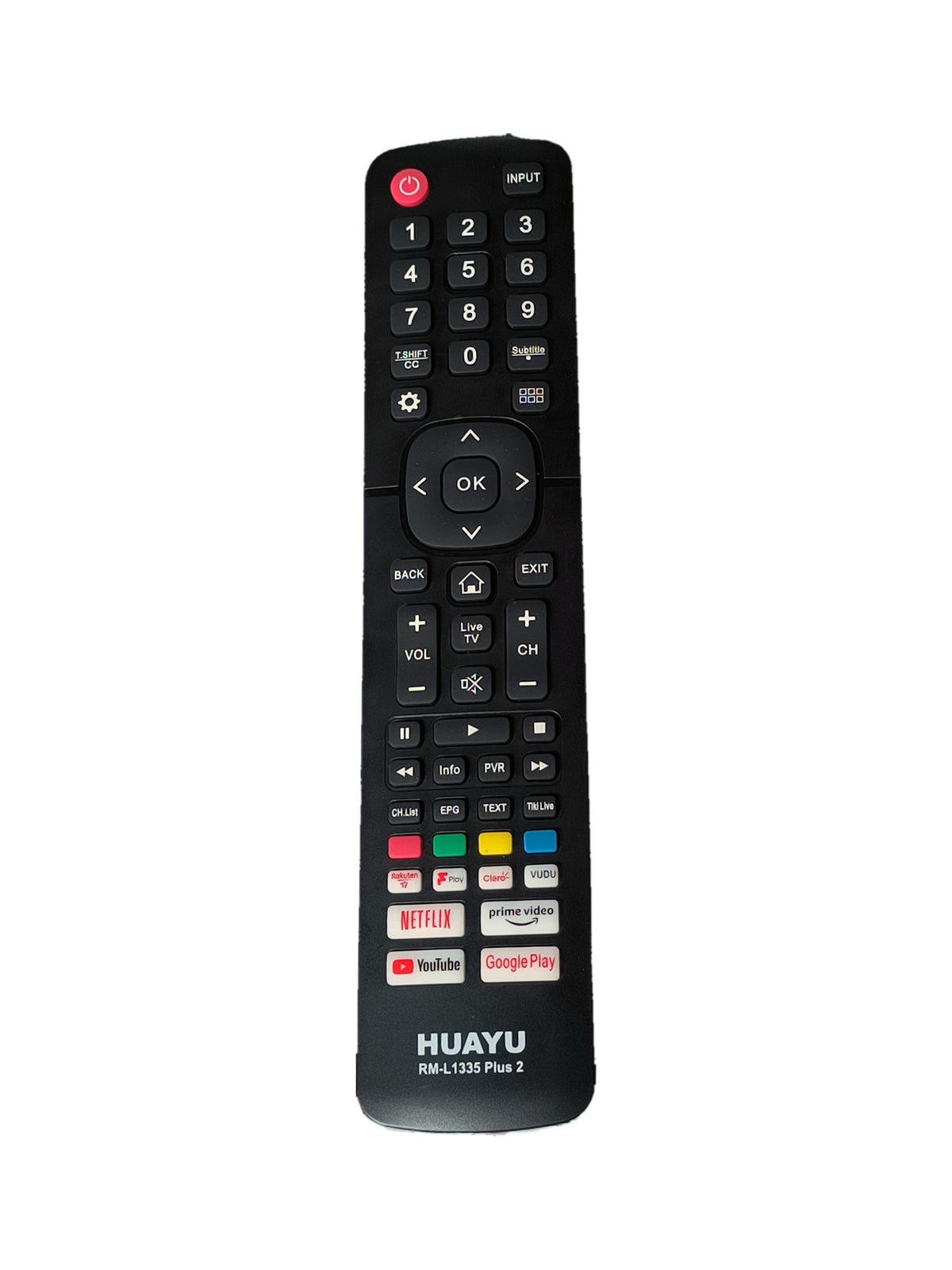 Hisense RM-L1335 Plus 2 afstandsbediening (vervangend) - voorkant