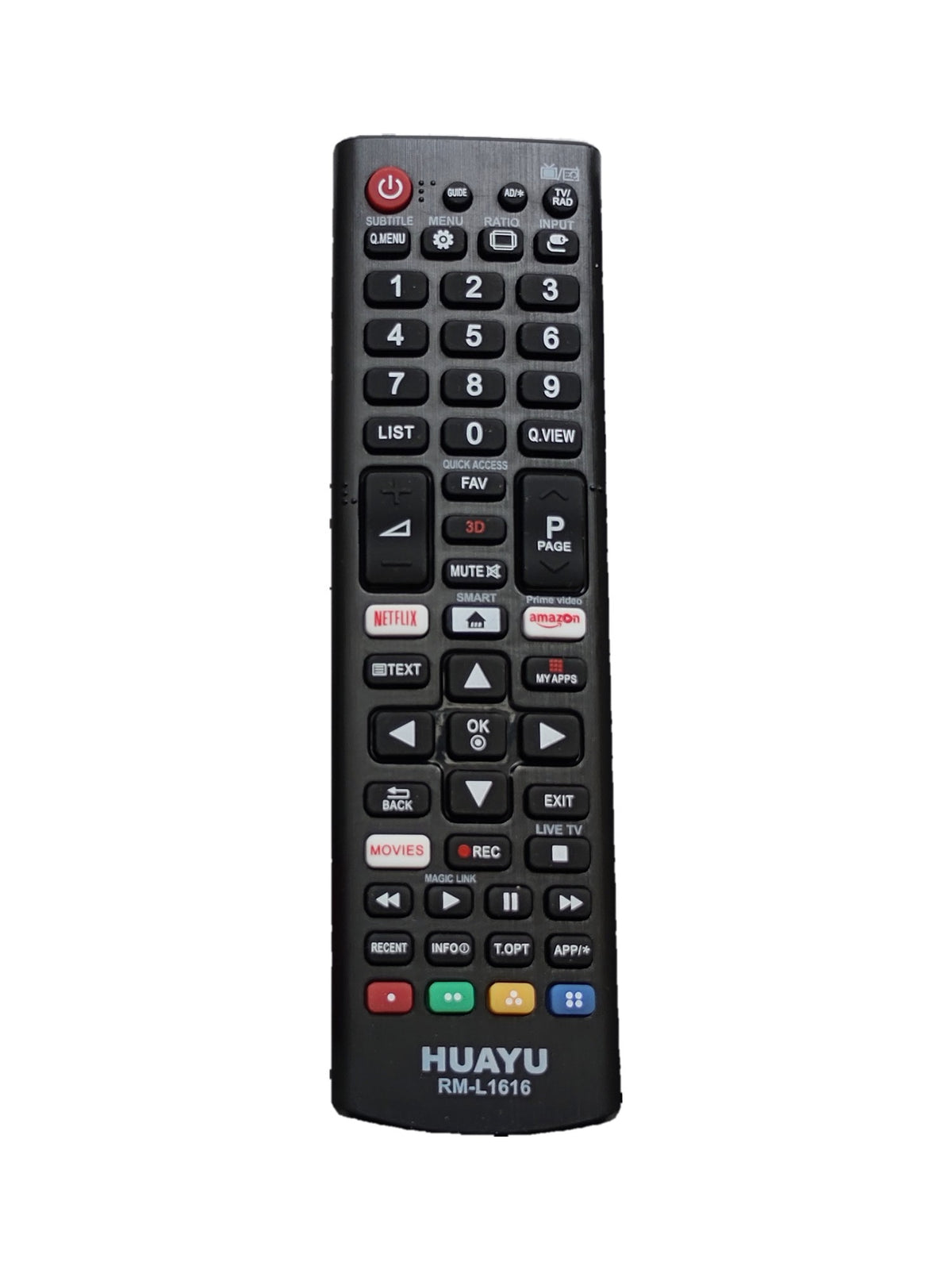 LG RM-L1616 afstandsbediening met Netflix-knop (vervangend) - voorkant