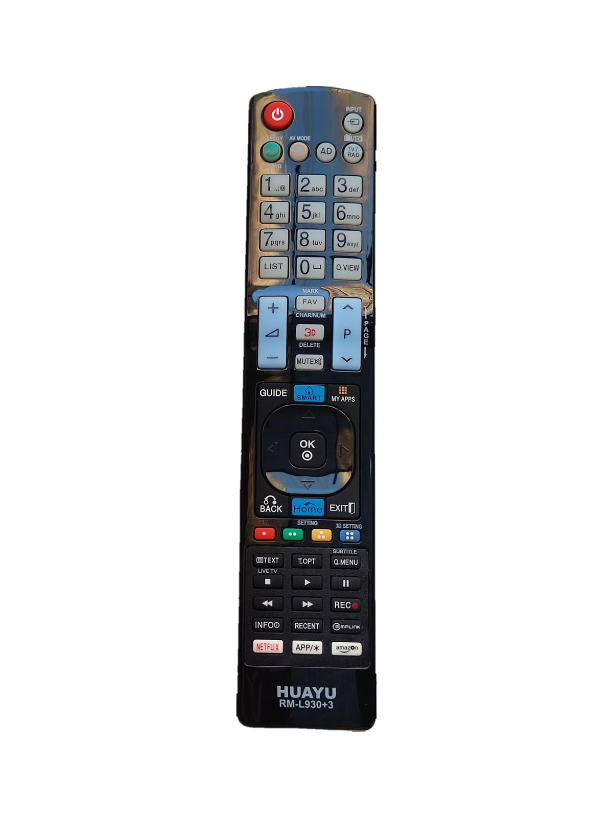 LG RM-L930+3 afstandsbediening klassiek model (vervangend) - voorkant