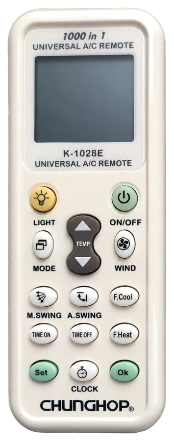 Universele airco-afstandsbediening K-1028E