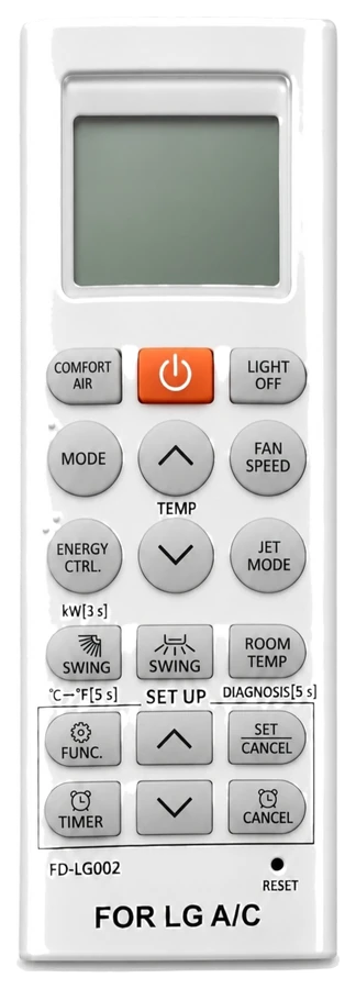 Vervangende afstandsbediening voor LG FD-LG002