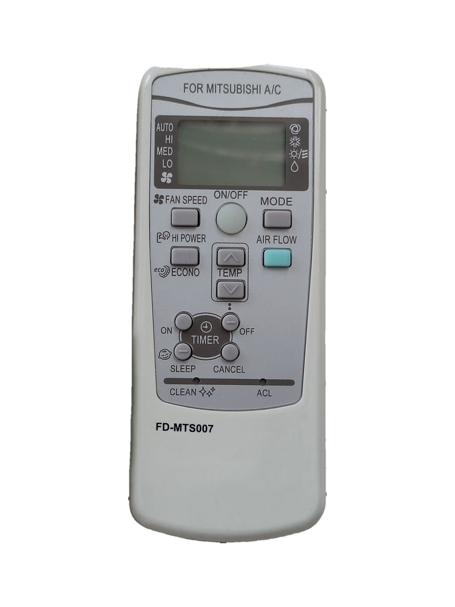 Mitsubishi Heavy FD-MTS007 airco afstandsbediening (vervangend) - voorkant