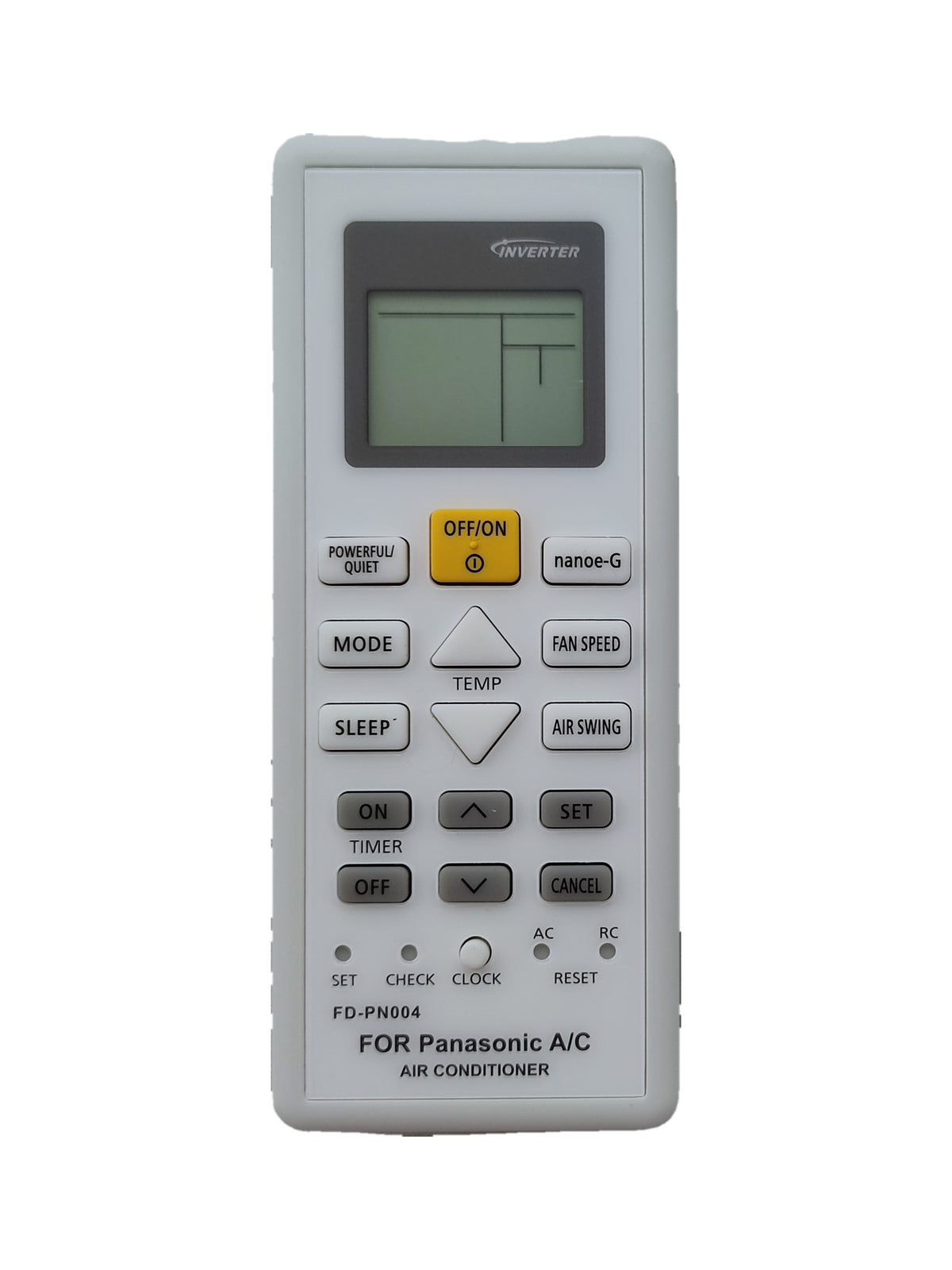 Panasonic FD-PN004 airco afstandsbediening (vervangend) - voorkant