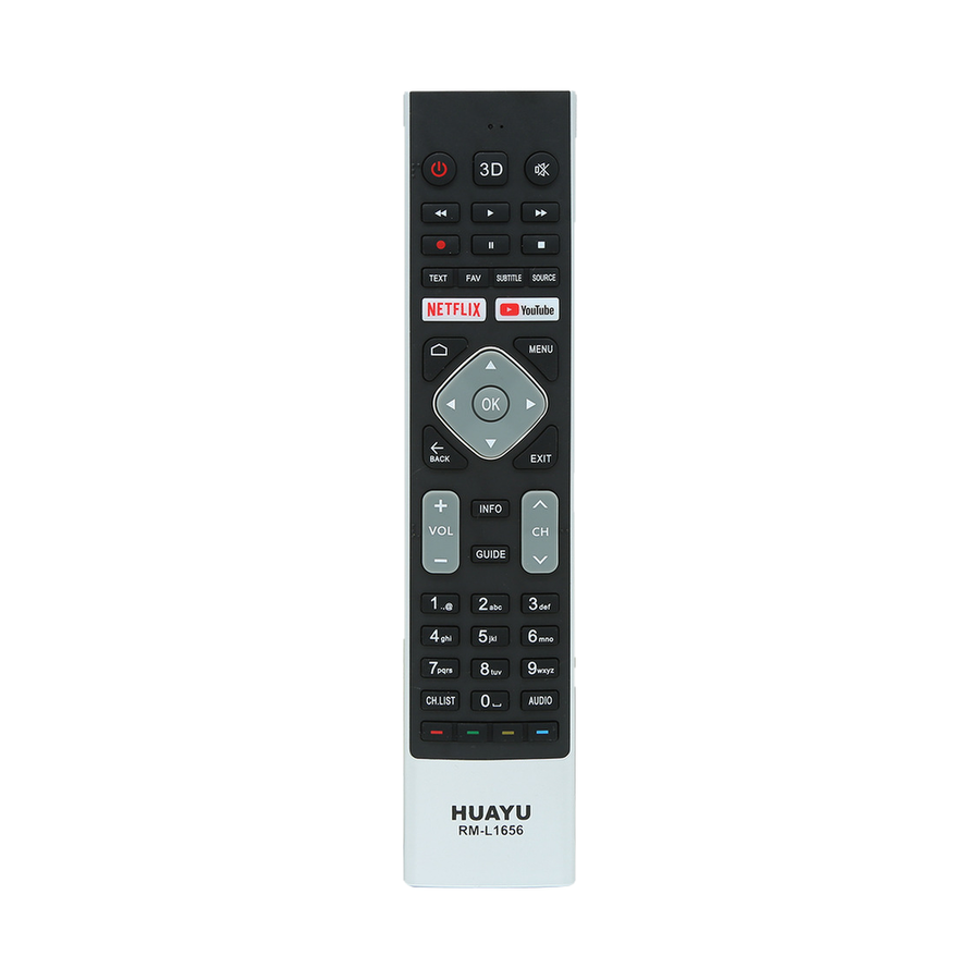 Haier RM-L1656 universele tv-afstandsbediening (vervangend) - voorkant