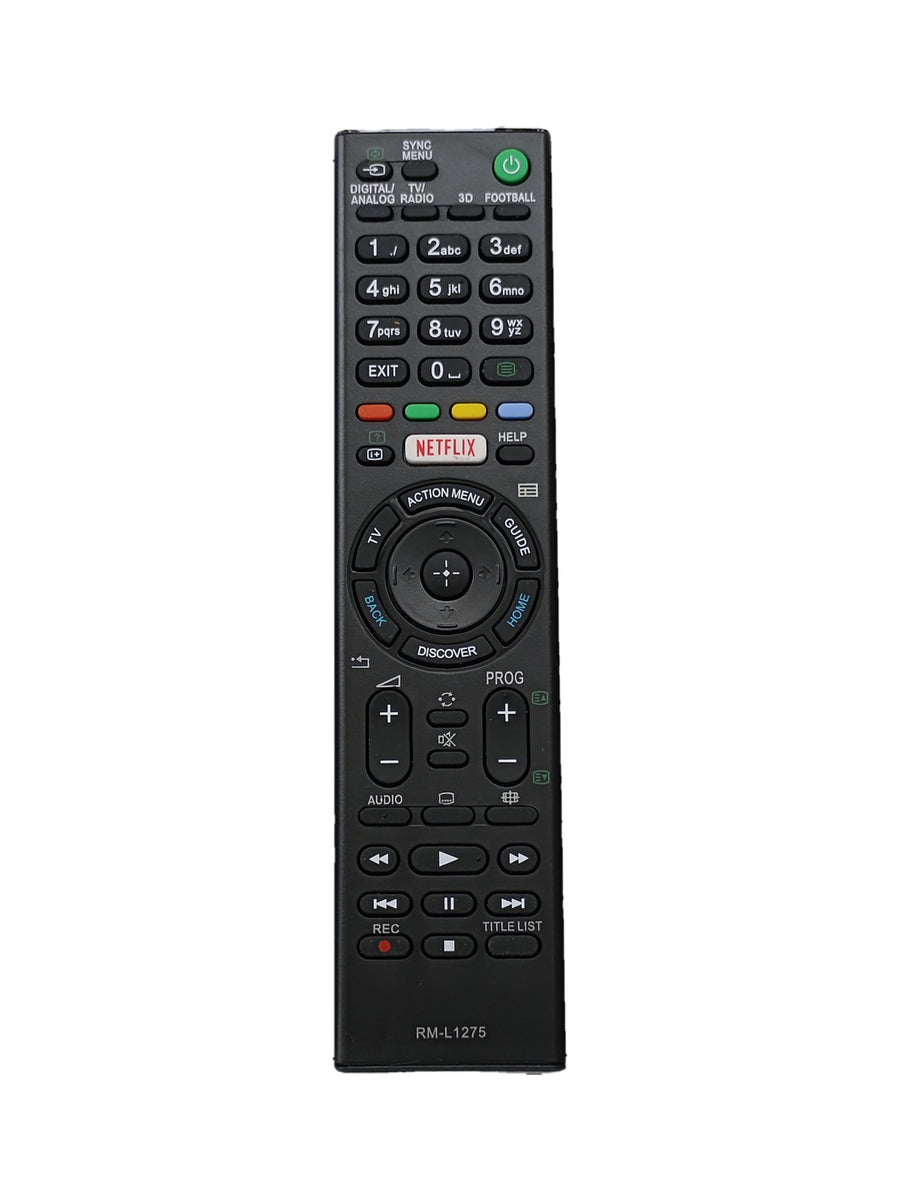 Sony RM-L1275 afstandsbediening met Netflix-knop (vervangend) - voorkant