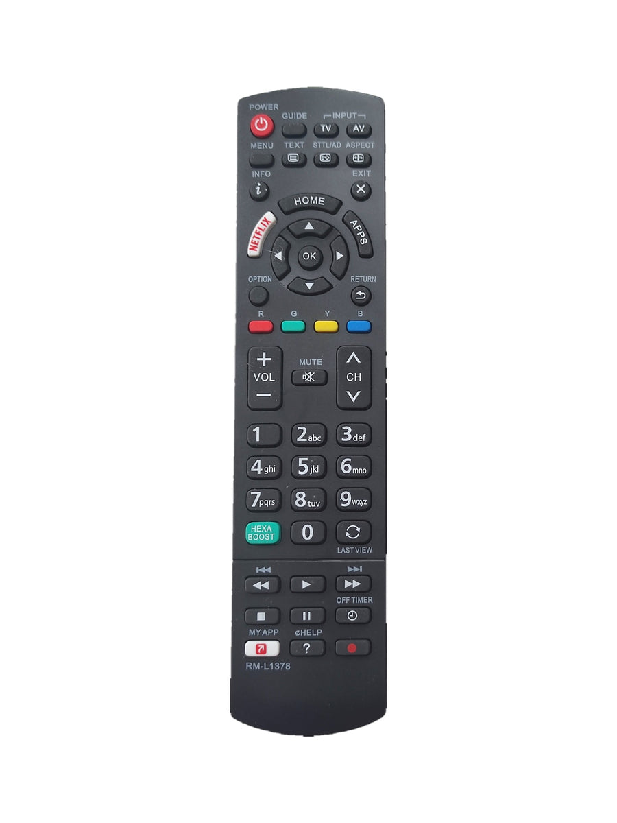 Panasonic RM-L1378 afstandsbediening met Netflix-knop (vervangend) - voorkant