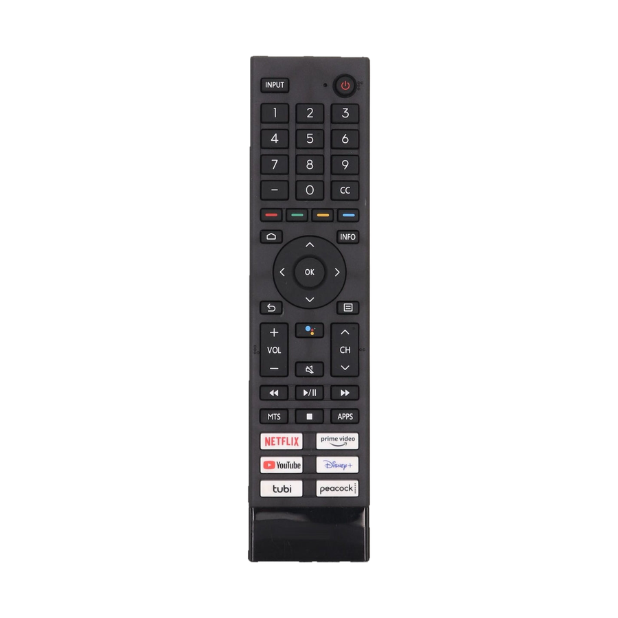 Hisense ERF3J80H tv-afstandsbediening (vervangend) - voorkant
