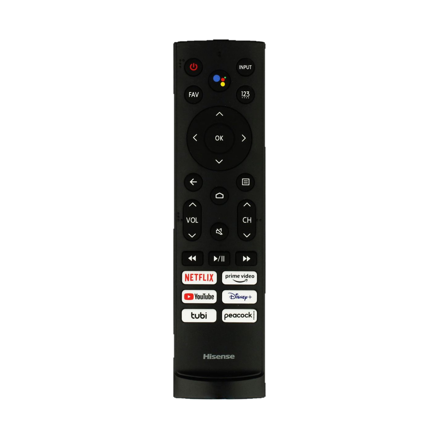 Hisense ERF3S90H tv-afstandsbediening (vervangend) - voorkant
