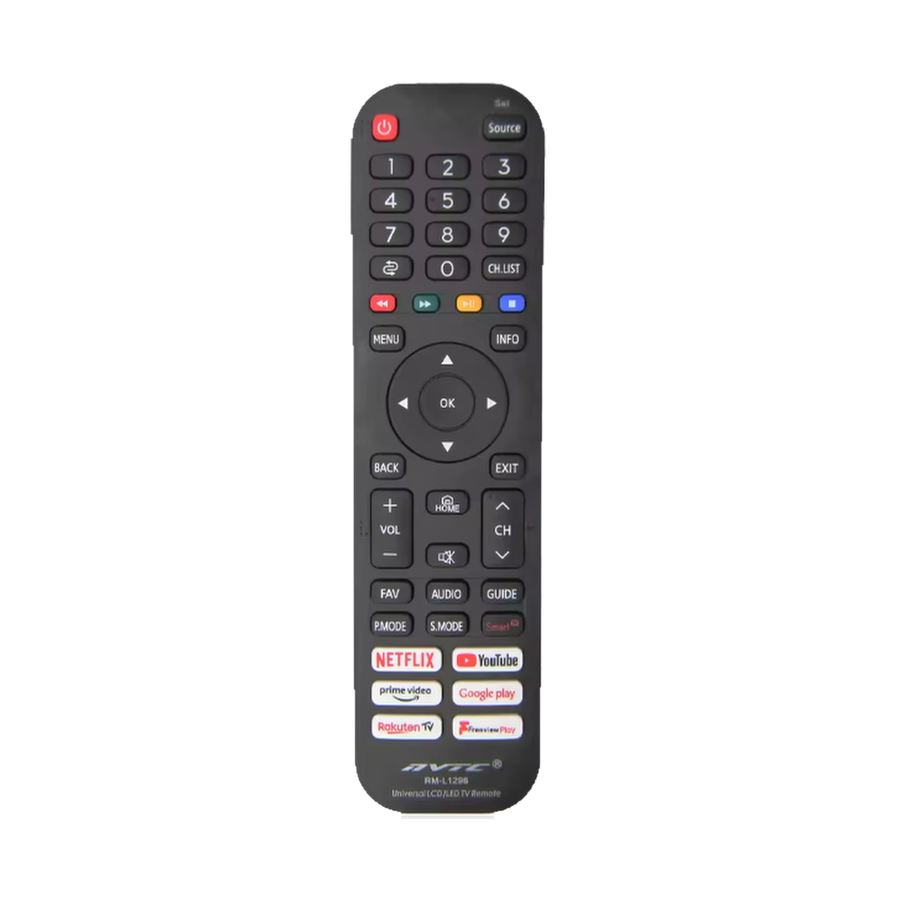 Hisense RM-L1298 universele tv-afstandsbediening - voorkant
