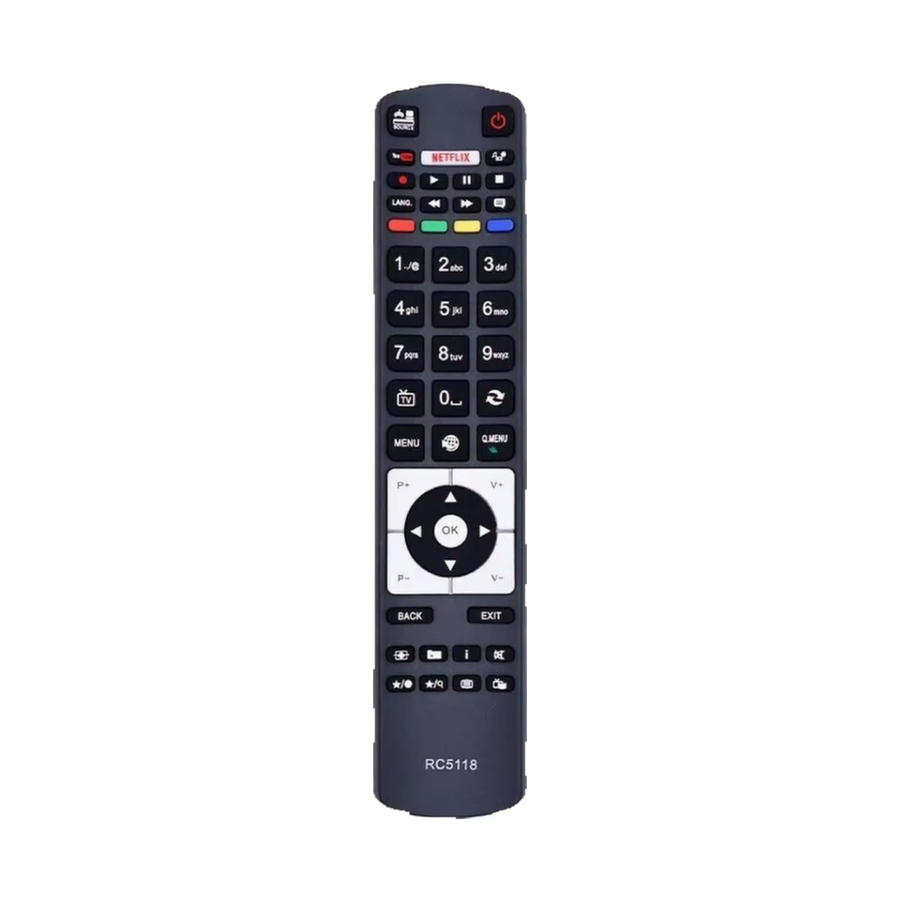 Hitachi RC5118 tv-afstandsbediening (vervangend) - voorkant