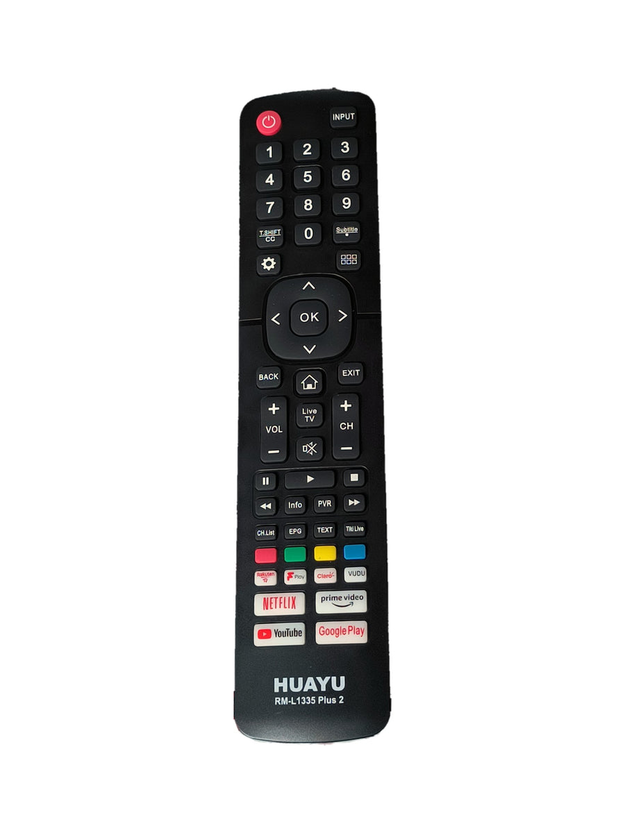 Hisense RM-L1335 Plus 2 afstandsbediening (vervangend) - voorkant