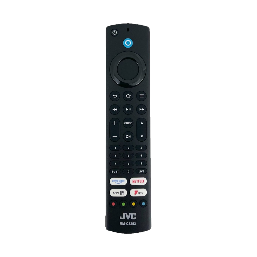 JVC RM-C3253 Fire TV voice-afstandsbediening (vervangend) - voorkant
